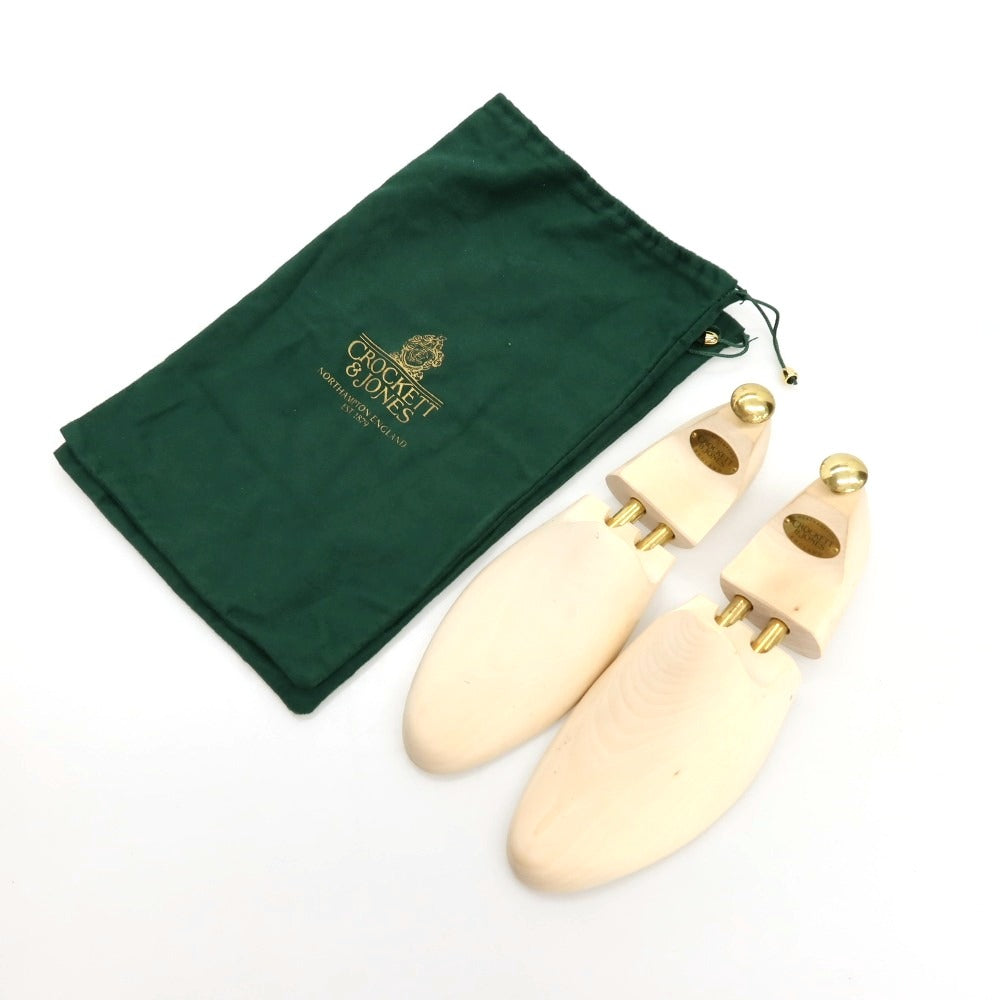 【中古】クロケットアンドジョーンズ CROCKETT&amp;JONES ハンドグレード ALBANY カーフ ドレスシューズ ブラウン【サイズ7 1/2 Ｄ】【 状態ランクC 】【 メンズ 】