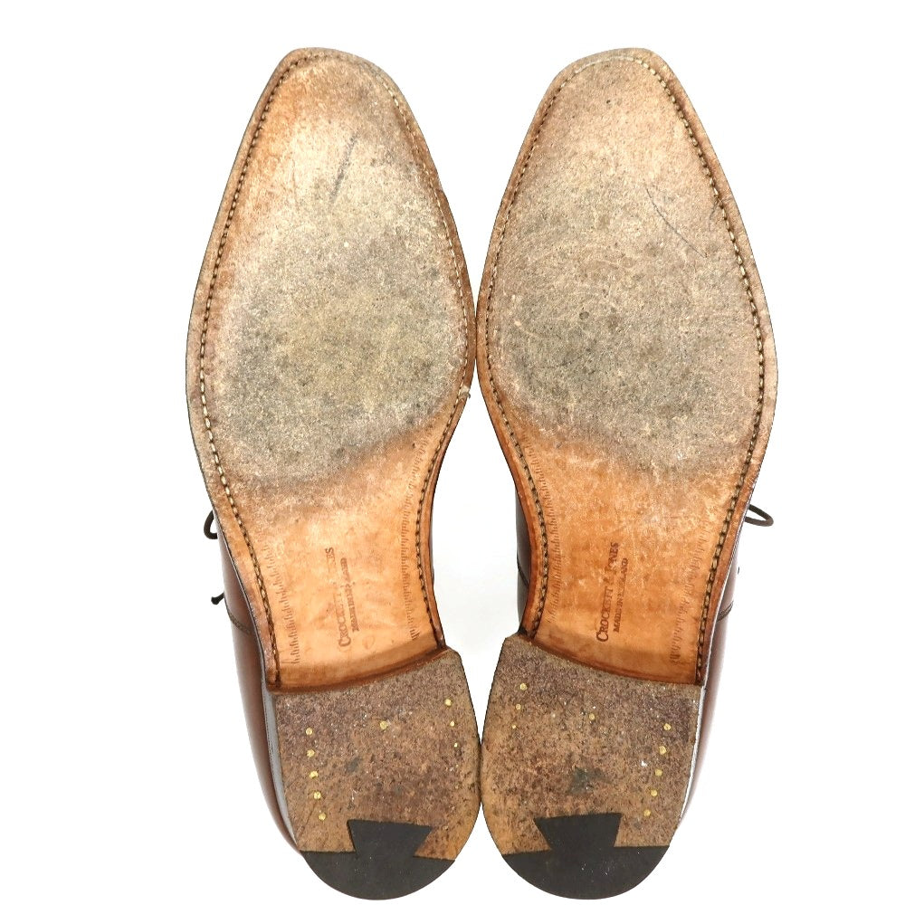 【中古】クロケットアンドジョーンズ CROCKETT&amp;JONES HALLAM 5057 14 ポールスミス ドレスシューズ ブラウン【サイズ7 1/2 E】【 状態ランクB 】【 メンズ 】