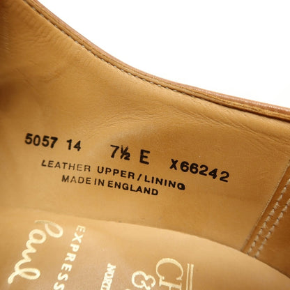 【中古】クロケットアンドジョーンズ CROCKETT&amp;JONES HALLAM 5057 14 ポールスミス ドレスシューズ ブラウン【サイズ7 1/2 E】【 状態ランクB 】【 メンズ 】