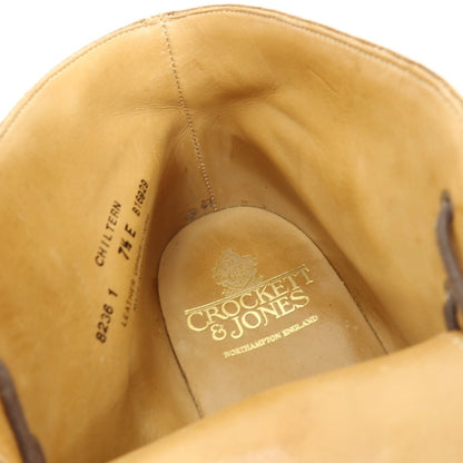 【中古】クロケットアンドジョーンズ CROCKETT&amp;JONES CHILTERN カーフ ブーツ ライトブラウン【サイズ7 1/2 E】【 状態ランクC 】【 メンズ 】