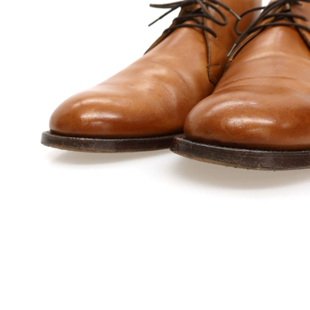 【中古】クロケットアンドジョーンズ CROCKETT&amp;JONES CHILTERN カーフ ブーツ ライトブラウン【サイズ7 1/2 E】【 状態ランクC 】【 メンズ 】
