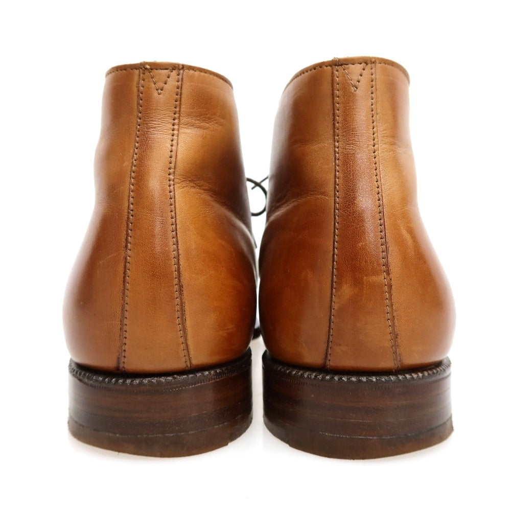 【中古】クロケットアンドジョーンズ CROCKETT&amp;JONES CHILTERN カーフ ブーツ ライトブラウン【サイズ7 1/2 E】【 状態ランクC 】【 メンズ 】