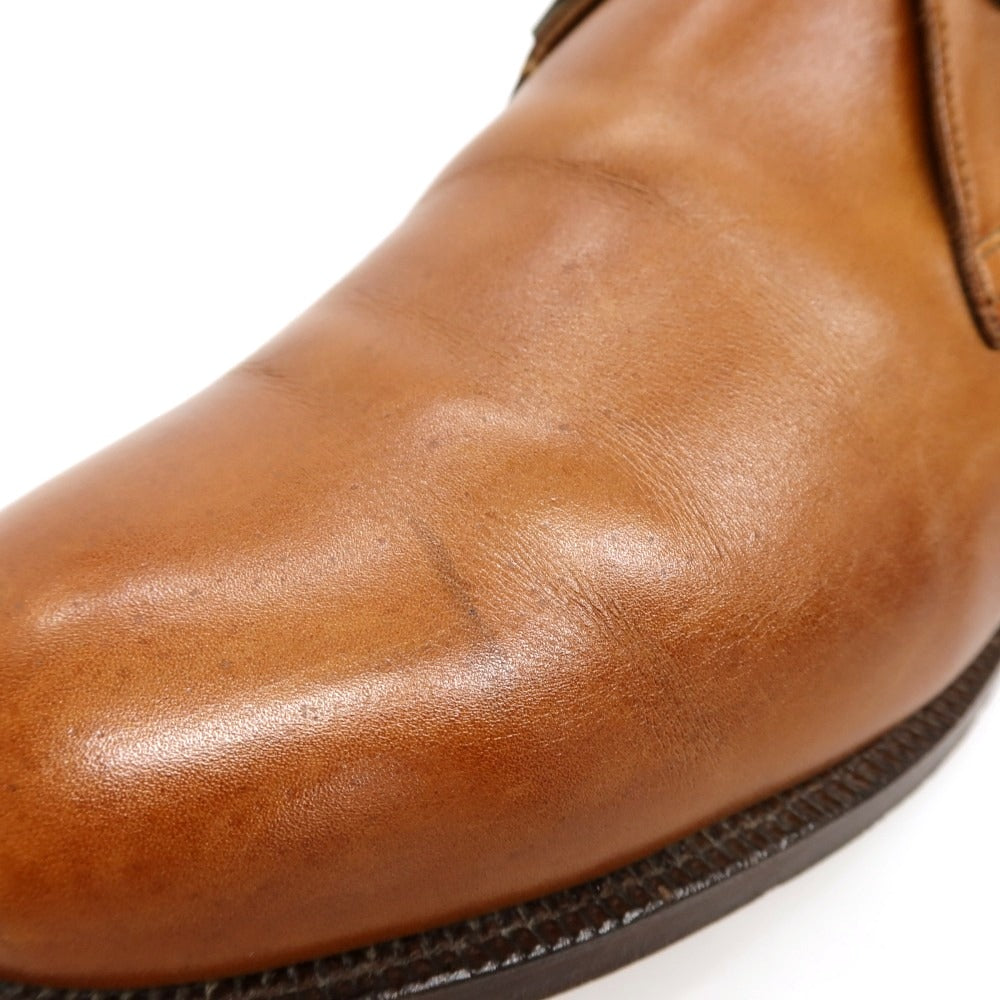 【中古】クロケットアンドジョーンズ CROCKETT&amp;JONES CHILTERN カーフ ブーツ ライトブラウン【サイズ7 1/2 E】【 状態ランクC 】【 メンズ 】
