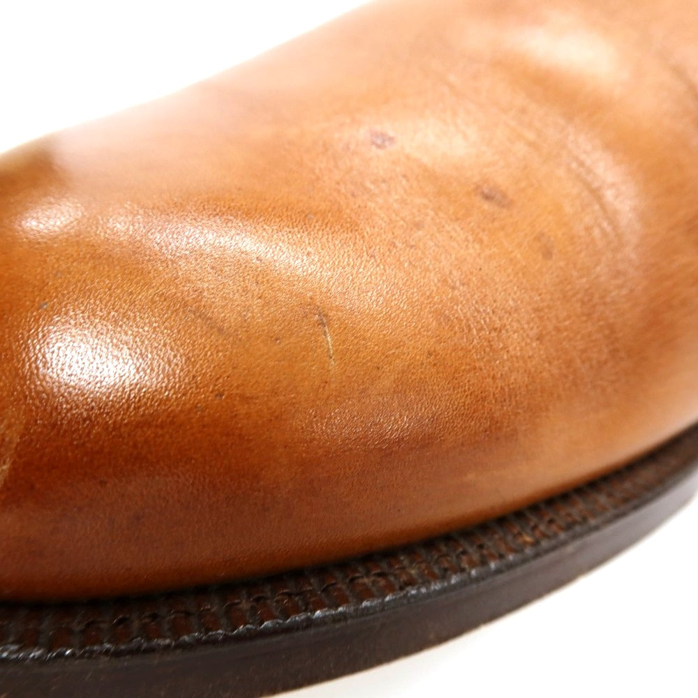 【中古】クロケットアンドジョーンズ CROCKETT&amp;JONES CHILTERN カーフ ブーツ ライトブラウン【サイズ7 1/2 E】【 状態ランクC 】【 メンズ 】