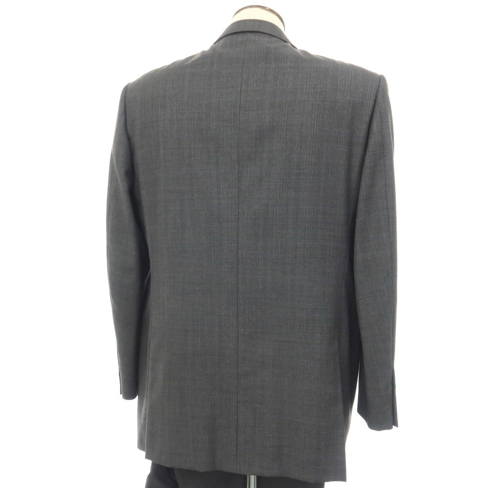 【中古】エルメネジルドゼニア Ermenegildo Zegna ウール チェック 3つボタンスーツ グレー系【サイズ52】【 状態ランクD 】【 メンズ 】
