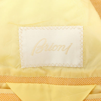 【中古】ブリオーニ Brioni コットン ヘリンボーン 3B テーラードジャケット オレンジ【サイズ50】【 状態ランクB 】【 メンズ 】