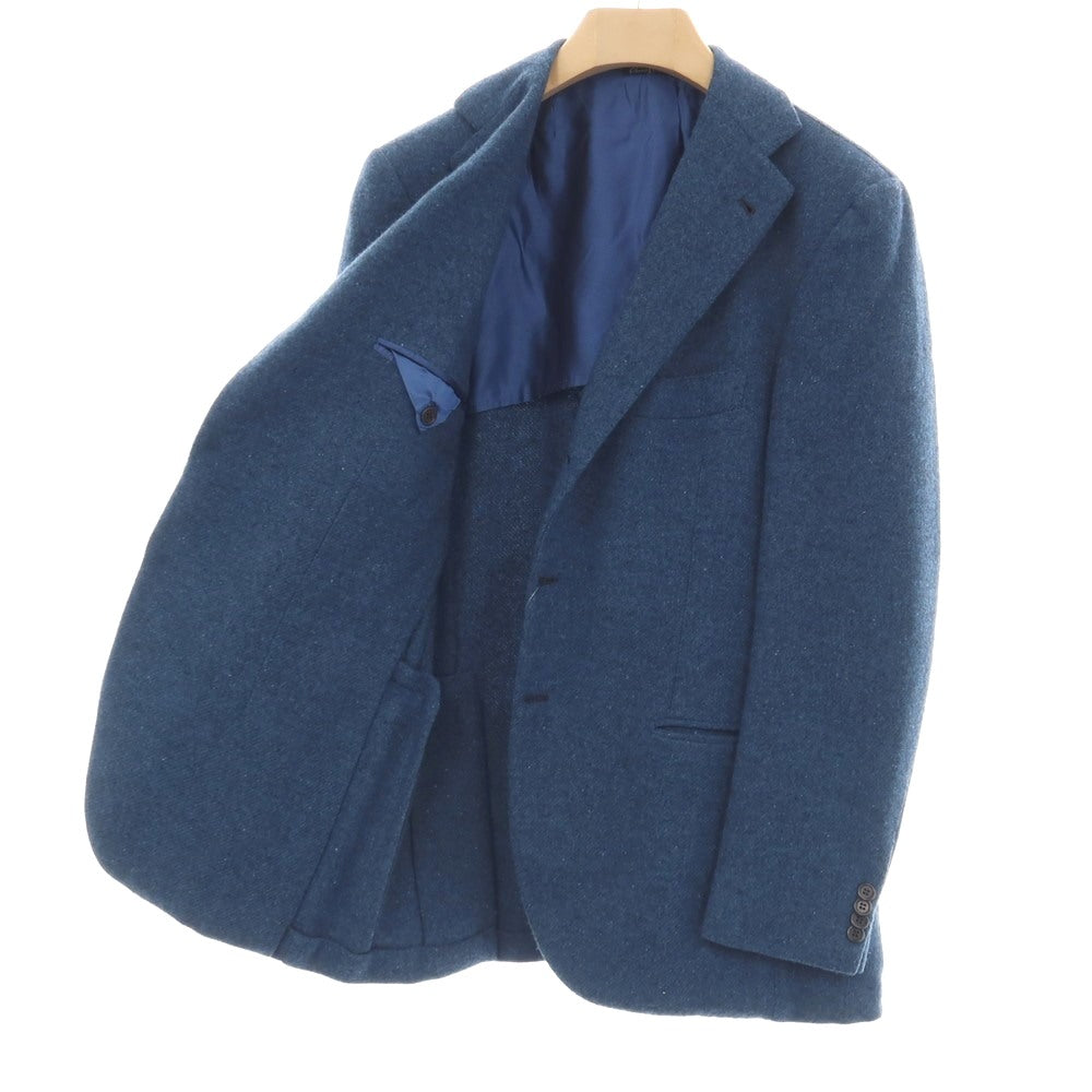 【中古】オラッツィオ ルチアーノ Orazio Luciano ウールカシミヤ 3B テーラードジャケット ダークブルー【サイズ54】【 状態ランクB 】【 メンズ 】