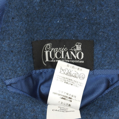 【中古】オラッツィオ ルチアーノ Orazio Luciano ウールカシミヤ 3B テーラードジャケット ダークブルー【サイズ54】【 状態ランクB 】【 メンズ 】