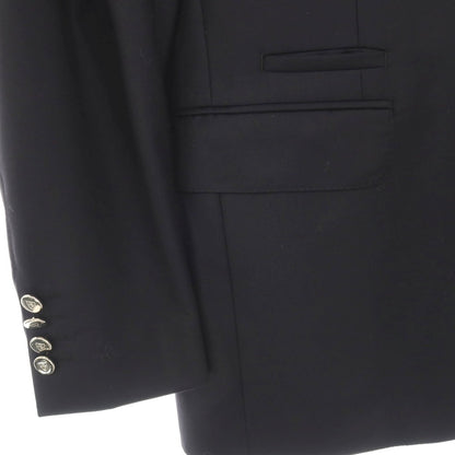 【中古】ダニエルクレミュ DANIEL CREMIEUX ウール 2つボタン テーラードジャケット ダークネイビー【サイズ52】【 状態ランクB 】【 メンズ 】