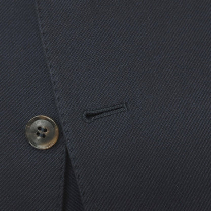 【中古】エルメネジルドゼニア Ermenegildo Zegna コットン 2つボタン テーラードジャケット ネイビー【サイズ52】【 状態ランクB 】【 メンズ 】