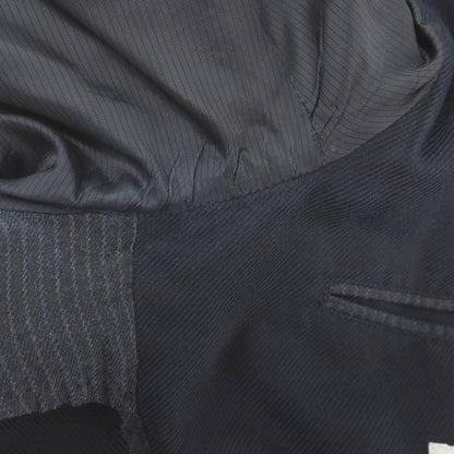 【中古】エルメネジルドゼニア Ermenegildo Zegna コットン 2つボタン テーラードジャケット ネイビー【サイズ52】【 状態ランクB 】【 メンズ 】
