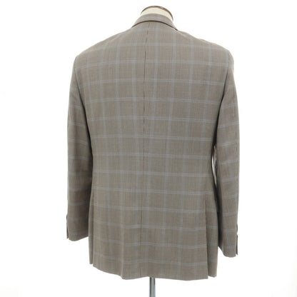 【中古】ヒッキーフリーマン HICKEY FREEMAN Beacon ウーステッドウール チェック 2B テーラードジャケット ブラウン系【サイズ40】【 状態ランクB 】【 メンズ 】