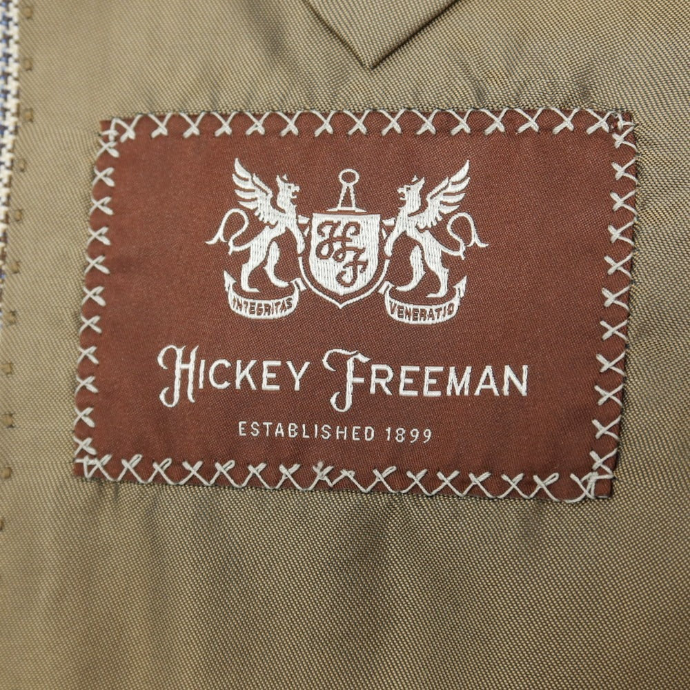【中古】ヒッキーフリーマン HICKEY FREEMAN Beacon ウーステッドウール チェック 2B テーラードジャケット ブラウン系【サイズ40】【 状態ランクB 】【 メンズ 】