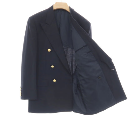 【中古】チャップス CHAPS RALPH LAUREN ウール ダブル6B テーラードジャケット ネイビー【サイズ94 82 175(L位)】【 状態ランクB 】【 メンズ 】
