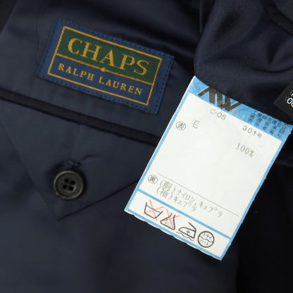 【中古】チャップス CHAPS RALPH LAUREN ウール ダブル6B テーラードジャケット ネイビー【サイズ94 82 175(L位)】【 状態ランクB 】【 メンズ 】