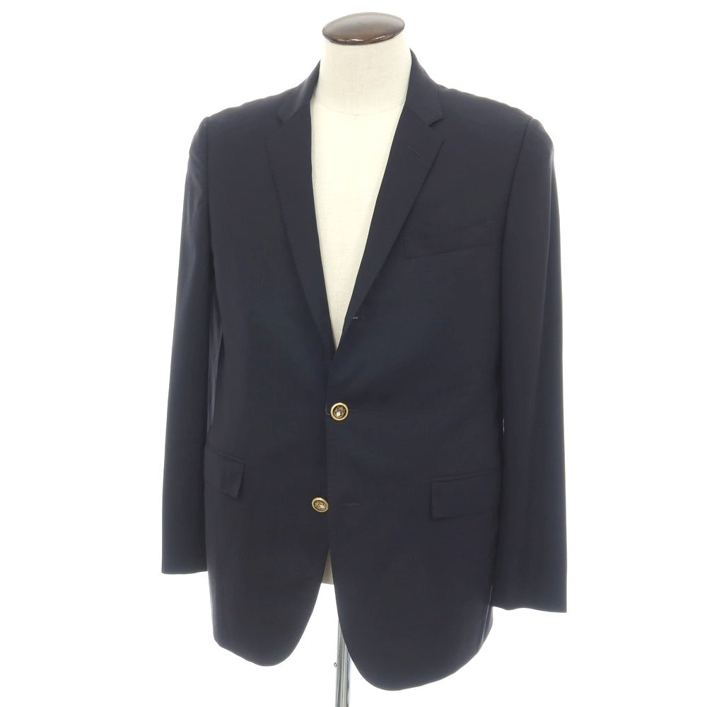 【中古】ブルックスブラザーズ Brooks Brothers BROOKSCOOL ウール 3B テーラードジャケット ダークネイビー【サイズ52】【 状態ランクB 】【 メンズ 】