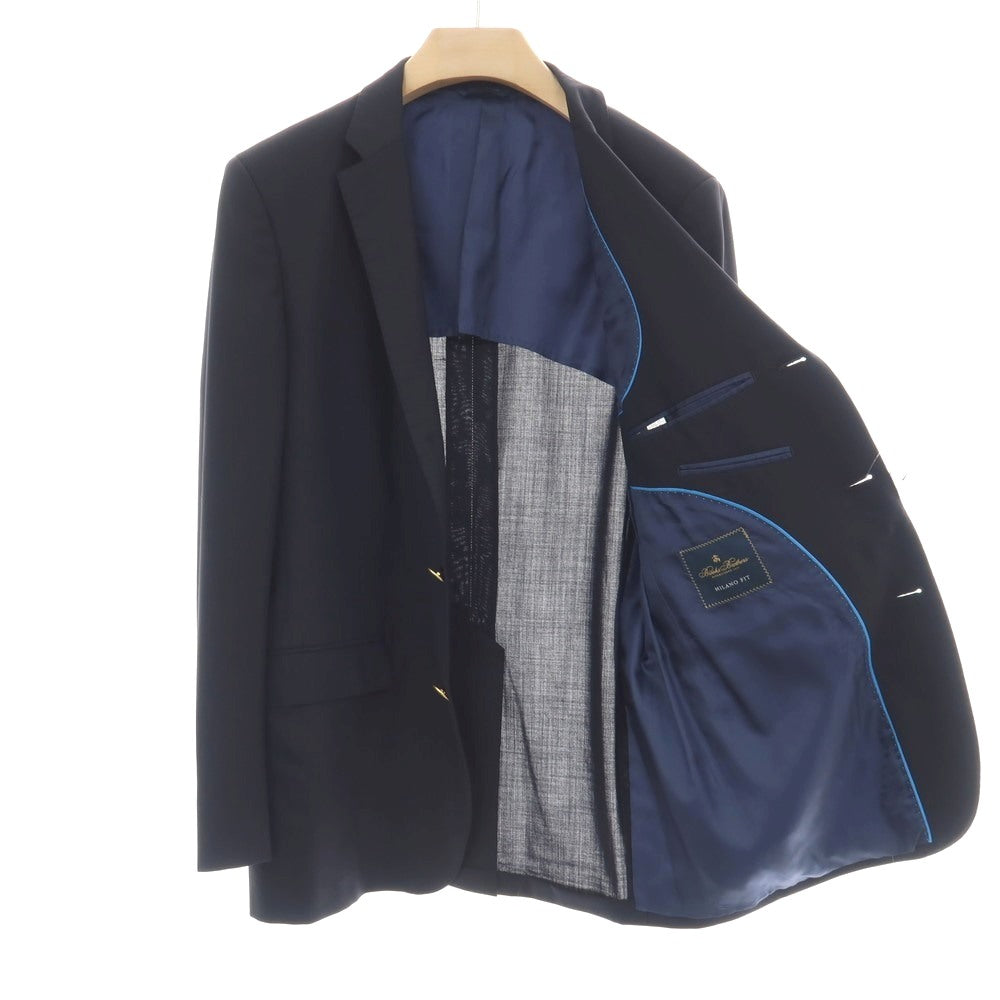 【中古】ブルックスブラザーズ Brooks Brothers BROOKSCOOL ウール 3B テーラードジャケット ダークネイビー【サイズ52】【 状態ランクB 】【 メンズ 】