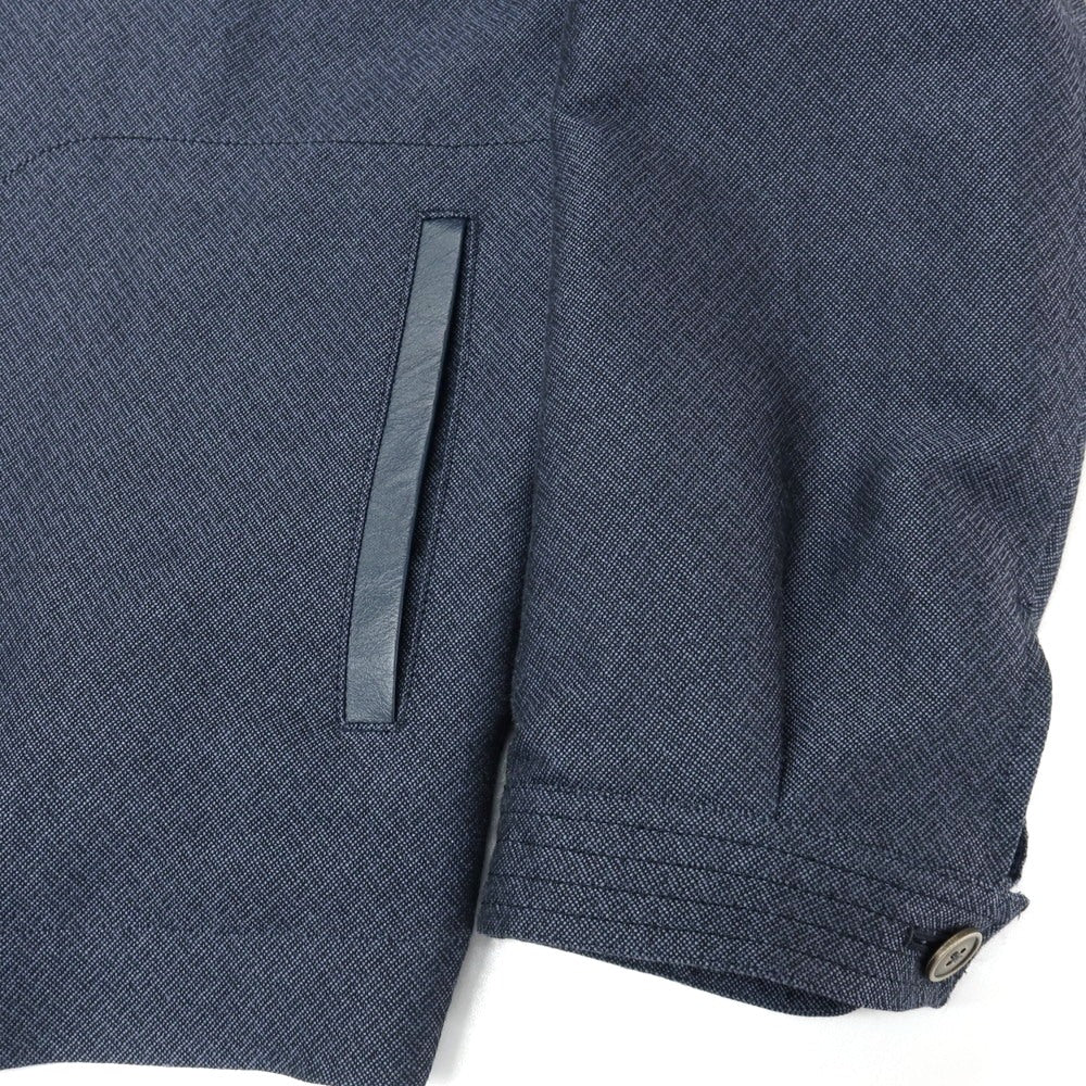 【中古】ランバンコレクション LANVIN COLLECTION リネンコットン スイングトップ ネイビー【サイズ52】【 状態ランクB 】【 メンズ 】