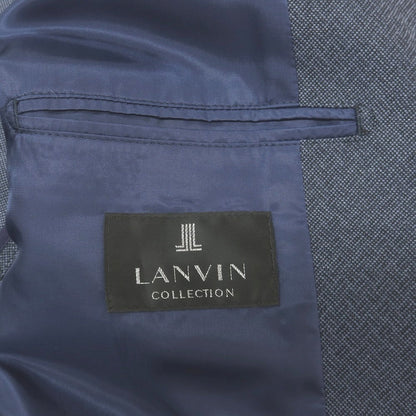 【中古】ランバンコレクション LANVIN COLLECTION リネンコットン スイングトップ ネイビー【サイズ52】【 状態ランクB 】【 メンズ 】
