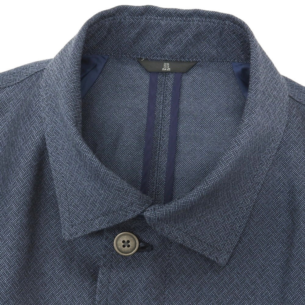 【中古】ランバンコレクション LANVIN COLLECTION リネンコットン スイングトップ ネイビー【サイズ52】【 状態ランクB 】【 メンズ 】