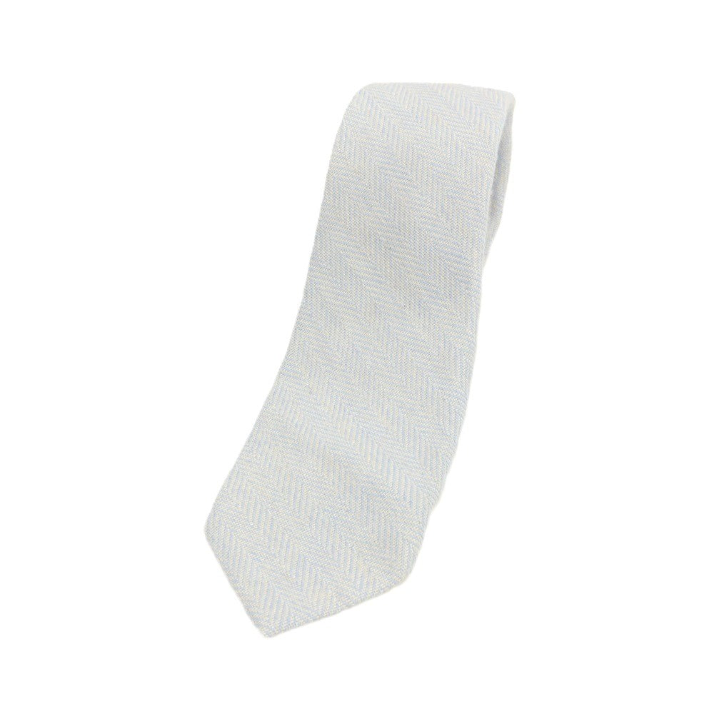 【中古】バルバ BARBA カシミヤシルク 無地ネクタイ ライトブルー【 状態ランクB 】【 メンズ 】