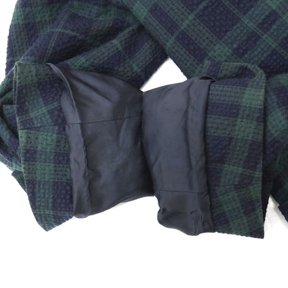 【中古】ブルックスブラザーズ Brooks Brothers ストレッチ コットンナイロン シアサッカー チェック 2B テーラードジャケット ネイビーxグリーン【サイズ36】【 状態ランクB 】【 メンズ 】
