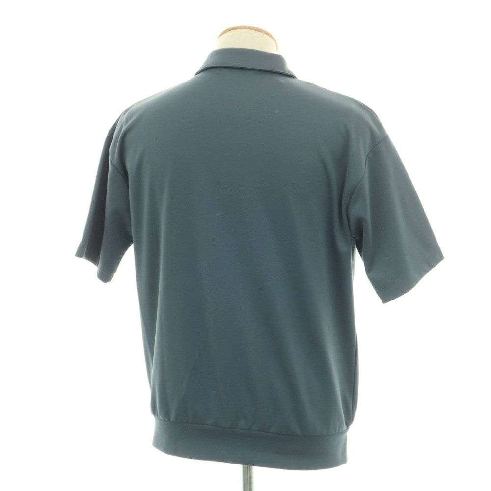 【中古】ア デイ イン ザ ライフ ユナイテッドアローズ a day in the life united arrows ポリエステルレーヨン ジャージー 半袖ポロシャツ セージブルーグリーン【サイズS】【 状態ランクC 】【 メンズ 】