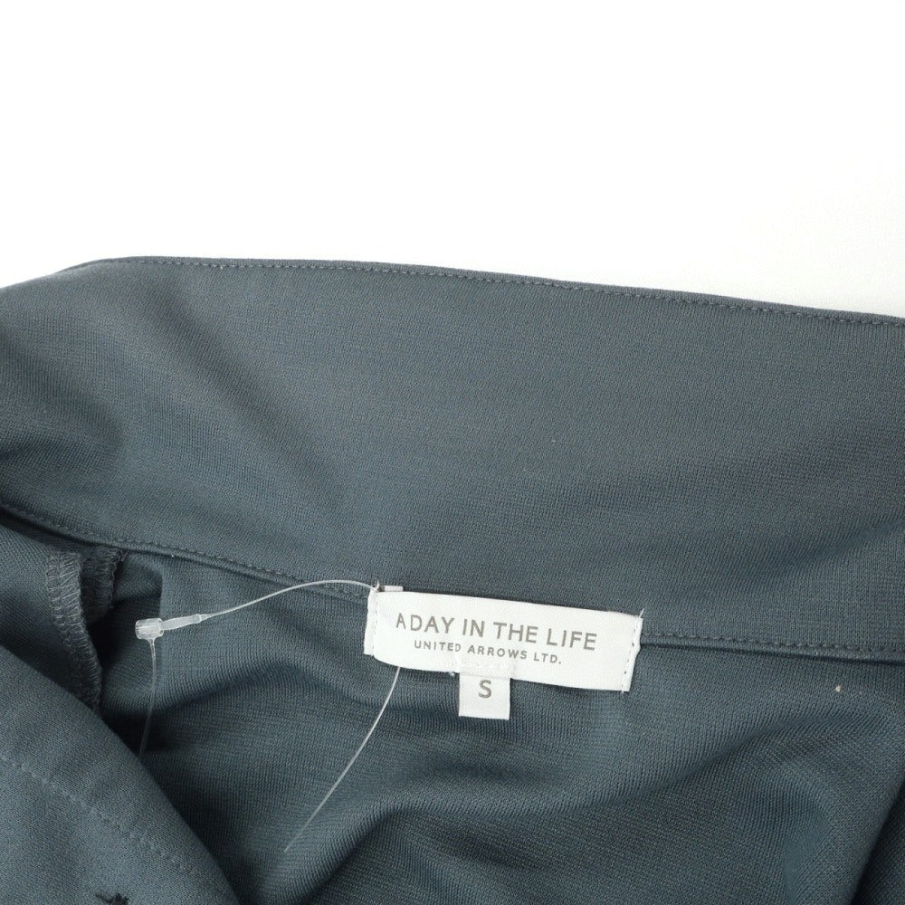 【中古】ア デイ イン ザ ライフ ユナイテッドアローズ a day in the life united arrows ポリエステルレーヨン ジャージー 半袖ポロシャツ セージブルーグリーン【サイズS】【 状態ランクC 】【 メンズ 】