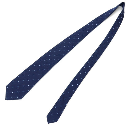 【中古】ドレイクス DRAKES BEAMS F別注 シルク ドット柄ネクタイ ネイビーxブルー【 状態ランクB 】【 メンズ 】