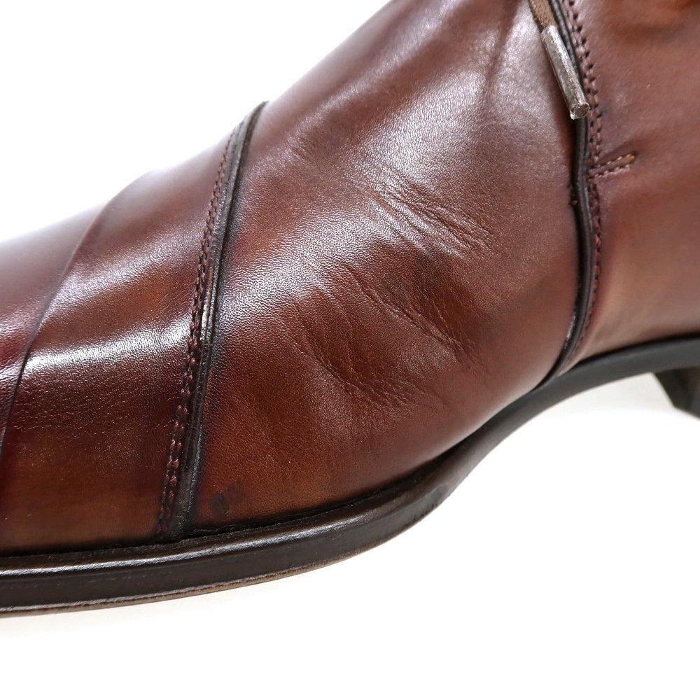 【中古】【未使用】マグナーニ MAGNANNI カーフ ドレスシューズ ブラウン【サイズ37】【 状態ランクS 】【 メンズ 】