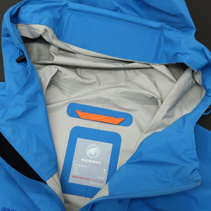 【中古】マムート Mammut ナイロン フーデッド シェルジャケット ブルー【サイズASIA L】【 状態ランクC 】【 メンズ 】