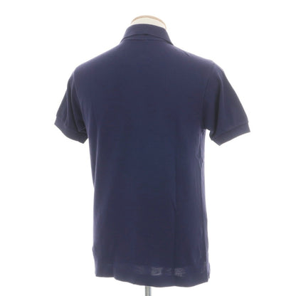【中古】ラコステ LACOSTE 鹿の子コットン 半袖ポロシャツ ライトネイビー【サイズ2】【 状態ランクC 】【 メンズ 】