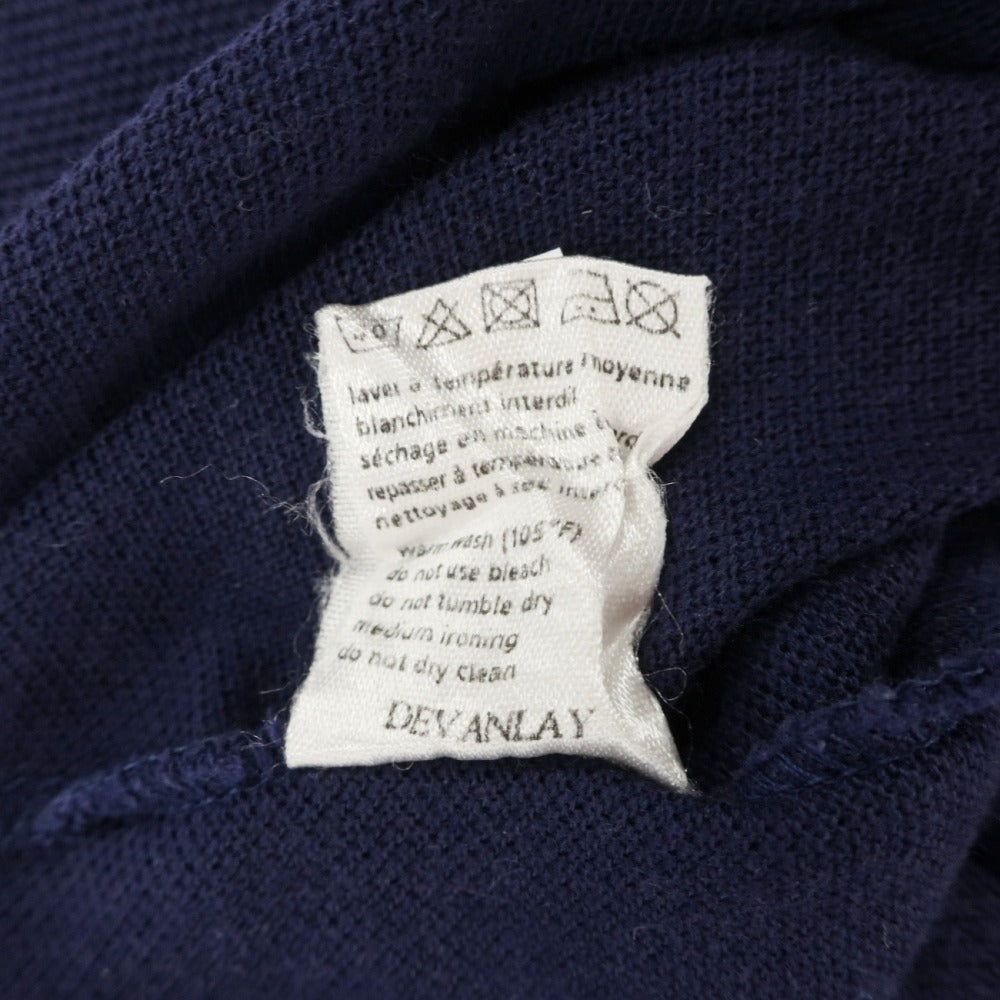 【中古】ラコステ LACOSTE 鹿の子コットン 半袖ポロシャツ ライトネイビー【サイズ2】【 状態ランクC 】【 メンズ 】