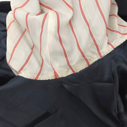 【中古】エルメス HERMES 80年代 ウール ダブル 6B テーラードジャケット ダークネイビー【サイズ52】【 状態ランクC 】【 メンズ 】