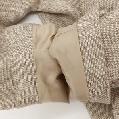 【中古】アドルフォドミンゲス ADOLFO DOMINGUEZ リネン 2B テーラードジャケット ベージュxホワイト【サイズ52】【 状態ランクC 】【 メンズ 】