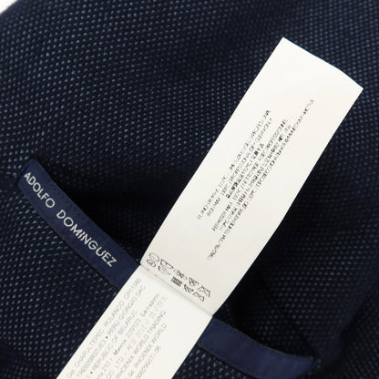 【中古】アドルフォドミンゲス ADOLFO DOMINGUEZ コットン ジャージー 2B カジュアルジャケット ネイビーxグレー【サイズ52】【 状態ランクC 】【 メンズ 】
