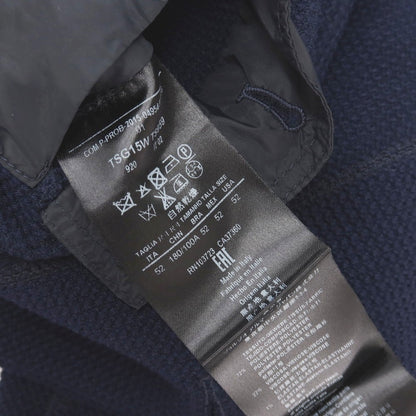 【中古】ジョルジオアルマーニ GIORGIO ARMANI ストレッチ ポリエステルレーヨン ショールカラージャケット ライトネイビー【サイズ52】【 状態ランクC 】【 メンズ 】