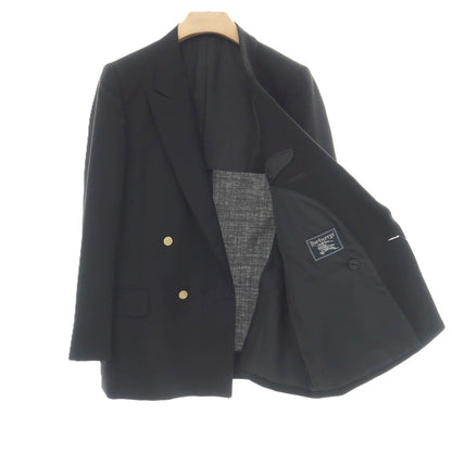 【中古】バーバリーズ Burberrys ウール 4B ダブルスーツ ブラック【サイズ上AB7/下91】【 状態ランクC 】【 メンズ 】