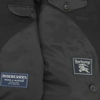 【中古】バーバリーズ Burberrys ウール 4B ダブルスーツ ブラック【サイズ上AB7/下91】【 状態ランクC 】【 メンズ 】
