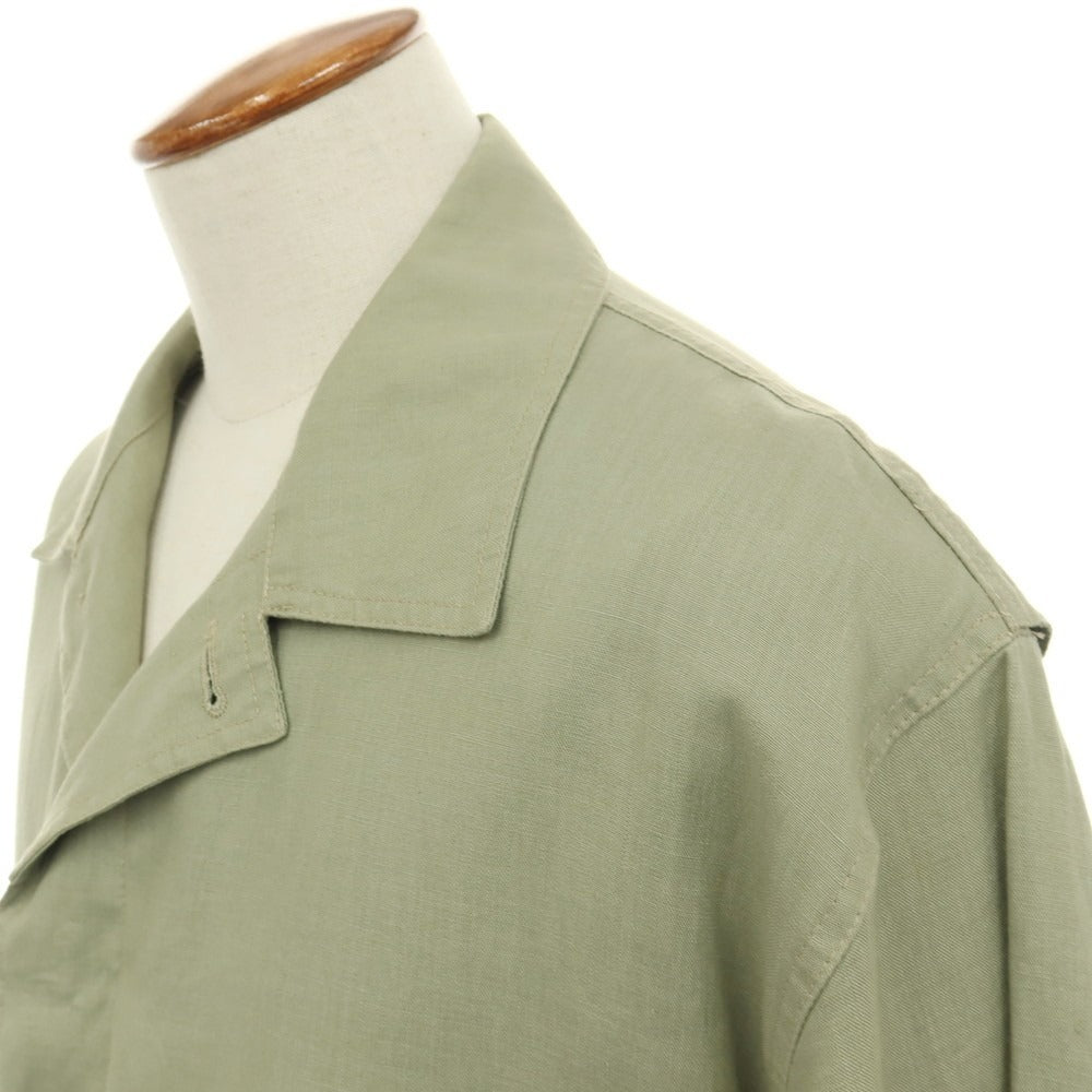 【中古】ダンヒル Dunhill リネン ブルゾン セージグリーン【サイズ38】【 状態ランクC 】【 メンズ 】
