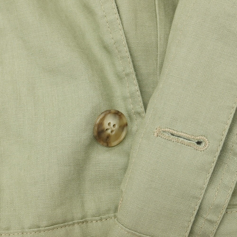 【中古】ダンヒル Dunhill リネン ブルゾン セージグリーン【サイズ38】【 状態ランクC 】【 メンズ 】
