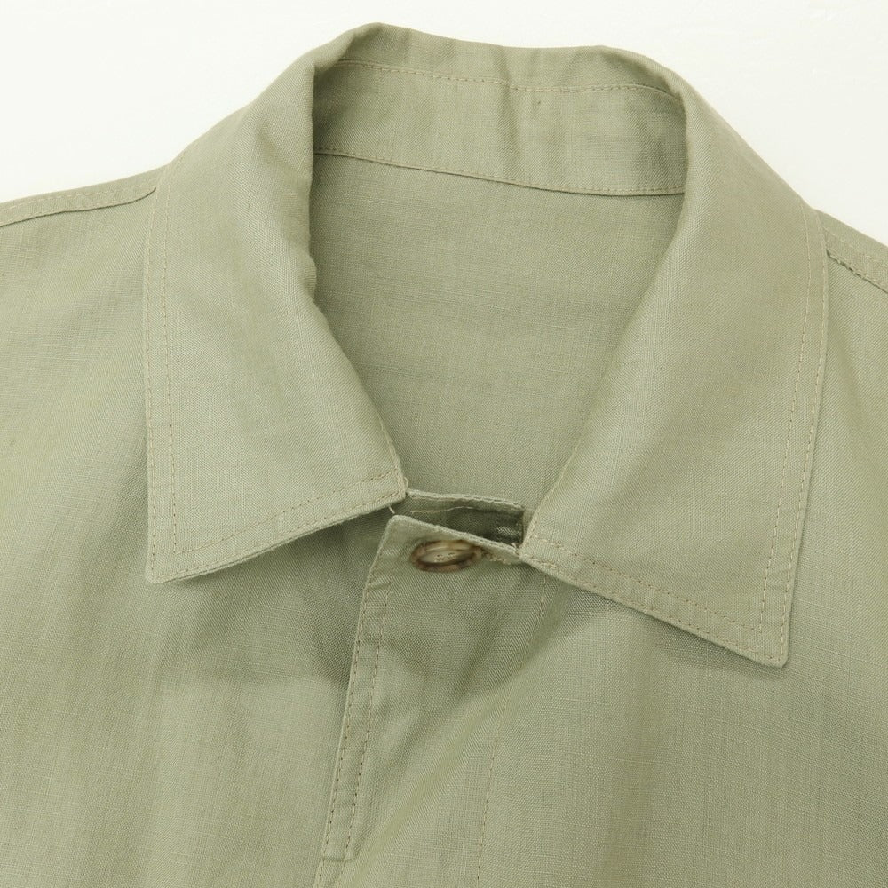 【中古】ダンヒル Dunhill リネン ブルゾン セージグリーン【サイズ38】【 状態ランクC 】【 メンズ 】