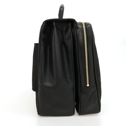 【中古】ジリー ZILLI キャンバス レザー ブリーフケース ブラックxイエロー【 状態ランクC 】【 メンズ 】