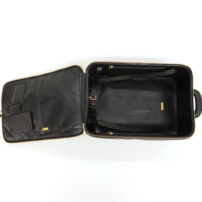 【中古】ニコ マルテッリ NICO MARTELLI オーストリッチ キャリーバッグ ブラック【 状態ランクC 】【 メンズ 】