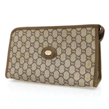 【中古】グッチ GUCCI オールドグッチ GUCCI Plus PVC系 セカンドバッグ グレージュxカーキベージュ【 状態ランクD 】【 メンズ 】