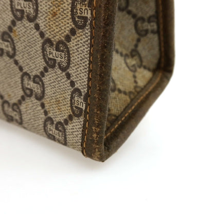 【中古】グッチ GUCCI オールドグッチ GUCCI Plus PVC系 セカンドバッグ グレージュxカーキベージュ【 状態ランクD 】【 メンズ 】
