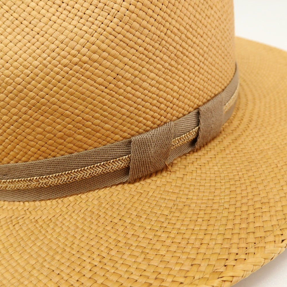 【中古】マイザー MAYSER 中折れ パナマハット 帽子 ベージュ【サイズ60】【 状態ランクB 】【 メンズ 】