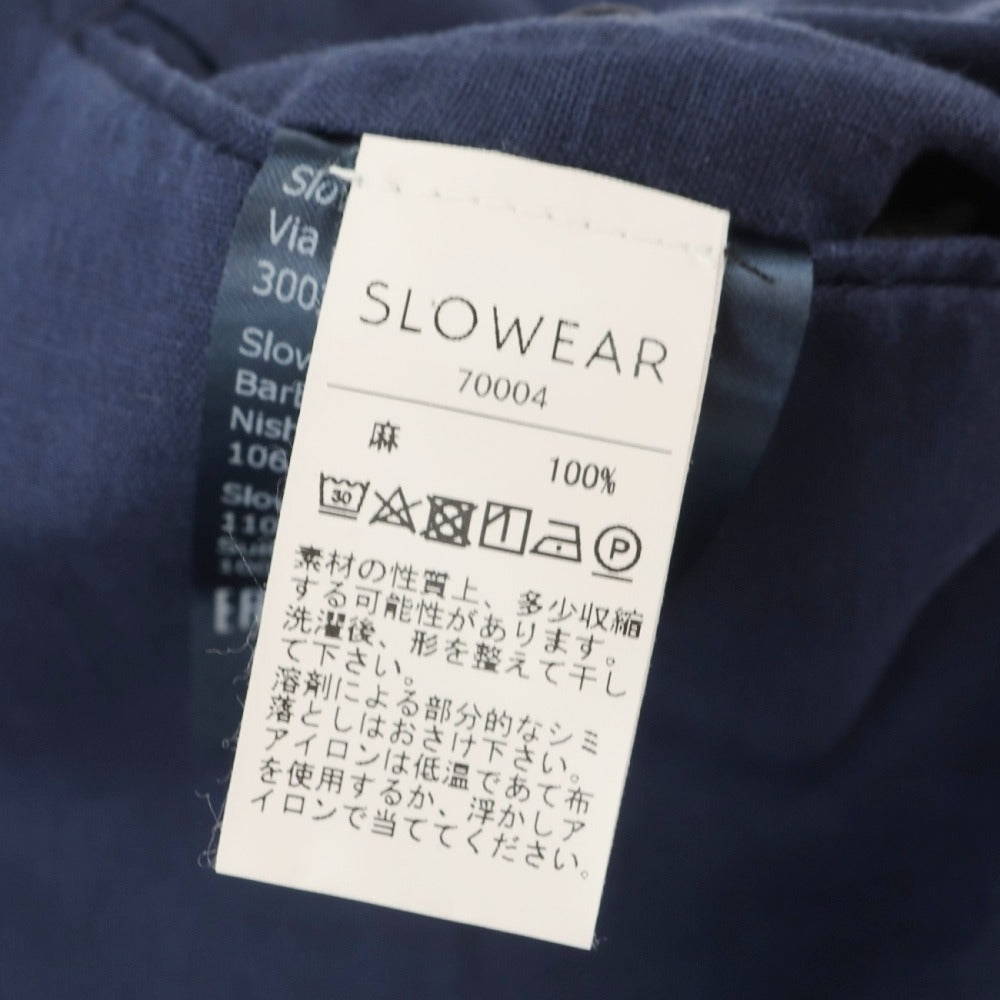 【中古】インコテックス INCOTEX リネン カジュアルスラックスパンツ ライトネイビー【サイズ52】【 状態ランクB 】【 メンズ 】