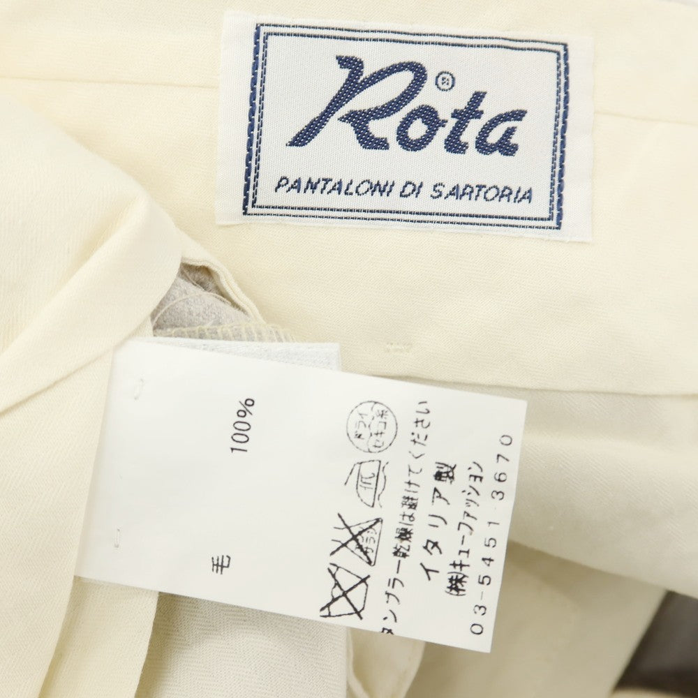 【中古】ロータ ROTA ウール ドレススラックスパンツ ライトグレー【サイズ52】【 状態ランクC 】【 メンズ 】