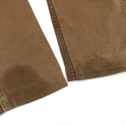 【中古】エトロ ETRO コットン チェック柄 切替 デニムパンツ ブラウン【サイズ38】【 状態ランクC 】【 メンズ 】